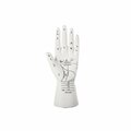 Urban Trends Collection Ceramic Palmistry Hand Decor Sculpture, Matte White 45034